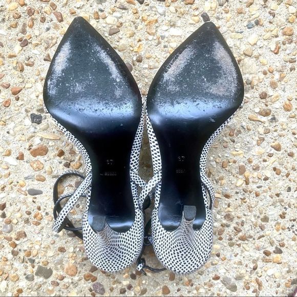 Alexander Wang Emma Lizard-Embossed Pumps 37 7 7.5 - Picture 6 of 10